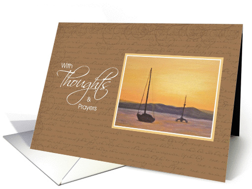 Sympathy Thoughts & Prayers - Sunset card (1083492)
