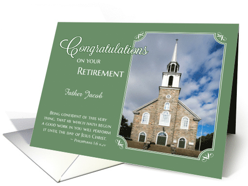 Ministry Retirement Congratulations - Custom Name / Photo card