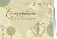 Law Practice Attorney Retirement Congratulations card