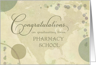 Pharmacy School Congratulations Neutral Colors card