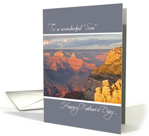 Like a Son, Father's Day Grand Canyon at Sunset card (1285586)