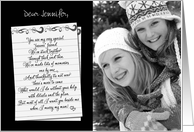Be my bridesmaid - handwritten note custom photo/name card