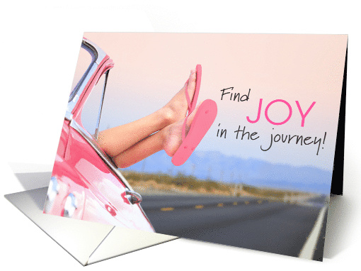 Find JOY in the Journey! Friend Encouragement pink flip... (1366070)