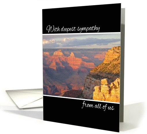 With Deepest Sympathy from all of us - Grand Canyon card (1370000)
