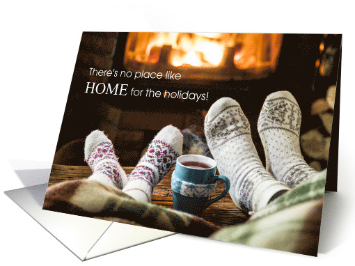 Christmas from Realtor No Place Like Home for the Holidays card