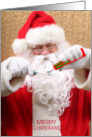 From Dentist Santa Claus with Toothbrush and Paste card