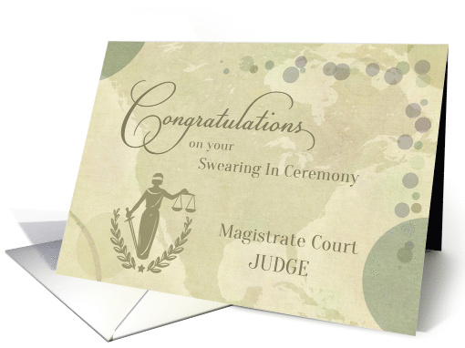 Magistrate Court Judge Swearing In Congratulations Scales... (1745154)