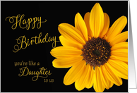 Birthday Sunflower Like a Daughter to us card