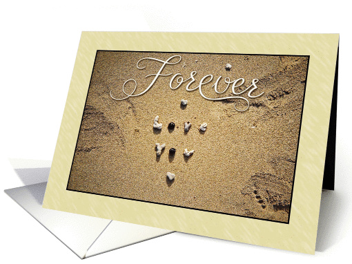 Forever (Marry me?) w/ Love You in Sand card (229755)