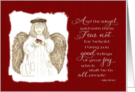 Christmas Angel Scripture - Fear Not (Luke 2:10) card