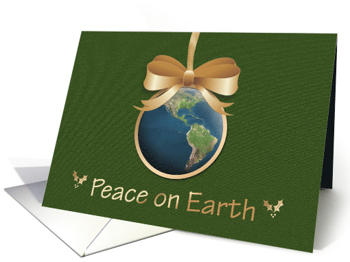 Peace on Earth Globe Christmas card (303810)