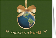 Peace on Earth Globe...