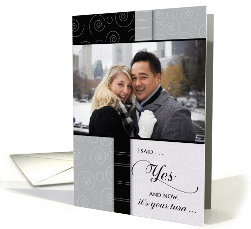 I Said Yes: Be my Maid of Honor - Custom Photo card (346523)
