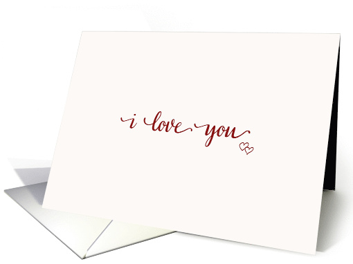 I Love You Plain & Simple card (356133)