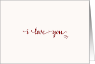 I Love You, plain &...