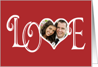 Valentine LOVE Custom Photo card