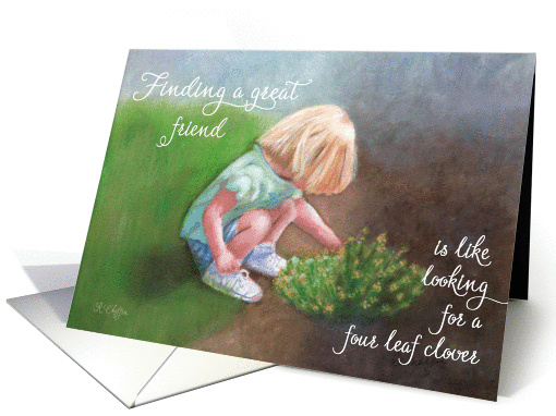 St. Patrick's Day - Finding a Great Friend card (365444)