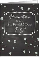 Chalkboard - St. Patrick’s Day Party Invitation card