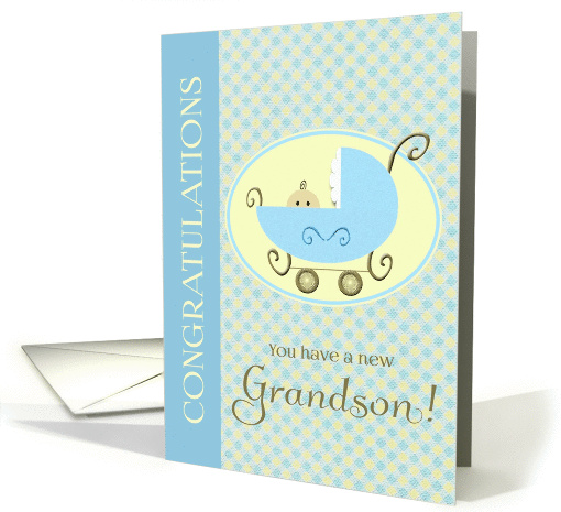 Congratulations - new grandson card (397834)