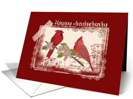 Redbirds - anniversary card (403118)