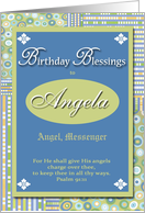 Birthday Blessings - Angela card