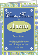 Birthday Blessings - Austin card