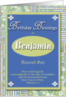 Birthday Blessings - Benjamin card