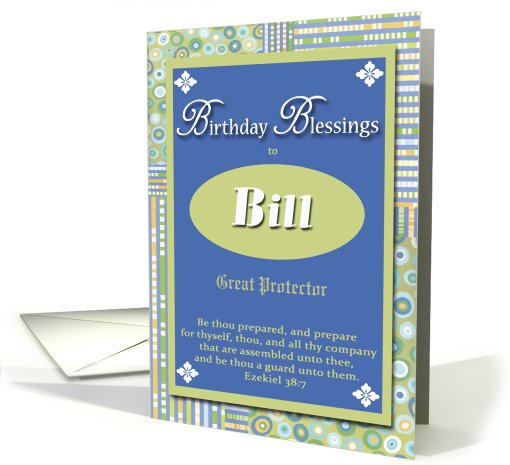 Birthday Blessings - Bill card (406634)