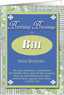 Birthday Blessings - Bill card