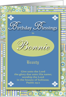 Birthday Blessings - Bonnie card
