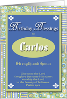 Birthday Blessings - Carlos card