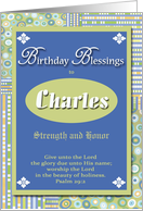 Birthday Blessings - Charles card