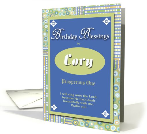 Birthday Blessings - Cory card (408225)