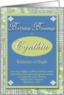 Birthday Blessings - Cynthia card