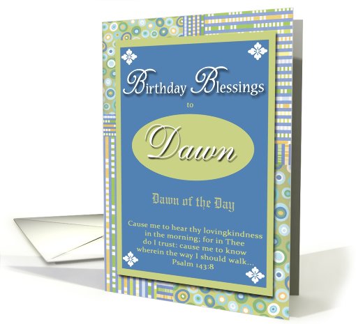 Birthday Blessings - Dawn card (410852)