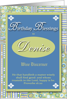 Birthday Blessings - Denise card