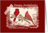Redbird ___th Anniversary - Grandparents Custom card