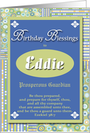 Birthday Blessings - Eddie card