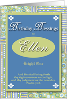 Birthday Blessings - Ellen card