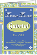 Birthday Blessings - Gabriel card