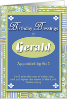 Birthday Blessings - Gerald card