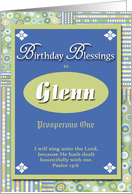 Birthday Blessings - Glenn card