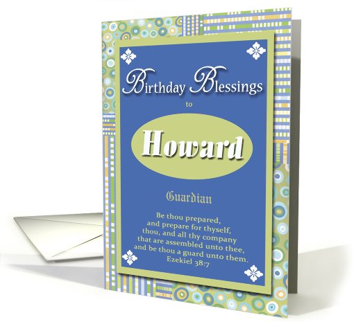 Birthday Blessings - Howard card (425815)