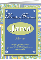 Birthday Blessings - Jared card