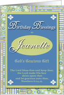 Birthday Blessings - Jeanette card