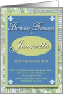 Birthday Blessings - Jeanette card