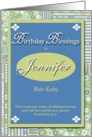Birthday Blessings - Jennifer card