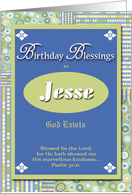 Birthday Blessings - Jesse card