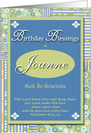 Birthday Blessings - Joanne card