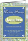 Birthday Blessings - Jonathan card